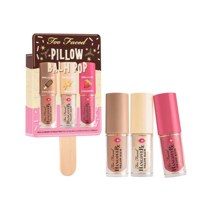 Too Faced Pillow Balm Pop Rich & Creamy Lip Balm Trio - 0.42oz - Ulta Beauty