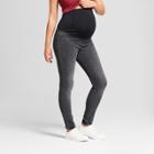 Maternity Crossover Panel Skinny Jeans - Isabel Maternity By Ingrid & Isabel Black Wash