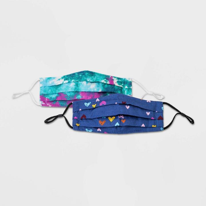 Kids' 2pk Heart Mask - Cat & Jack Blue