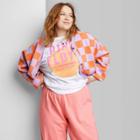 Women's Plus Size Ascot + Hart Graphic Cardigan - Checkered