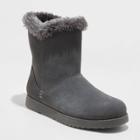 Women's Cat Mid Shearling Style Boots - Universal Thread Gray