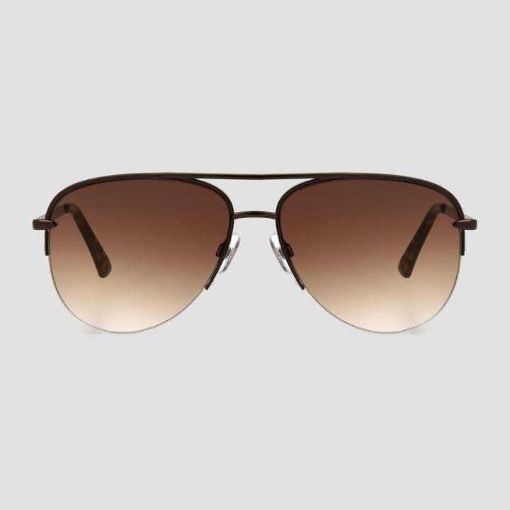 Women's Tortoise Shell Print Aviator Sunglasses - Universal Thread
