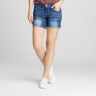 S&p By Standards & Practices Women's 5 Cut Off Frayed Jean Shorts - S&p By Standards And Practices Blue