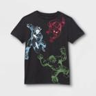 Boys' Marvel Team Up Short Sleeve Graphic T-shirt - Black L - Disney