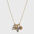 Mixed Metal And Angelite Pendant Necklace - Universal Thread Gold
