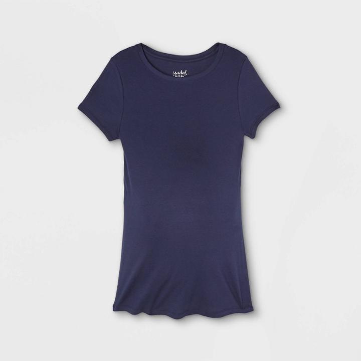 Maternity Short Sleeve Non-shirred T-shirt - Isabel Maternity By Ingrid & Isabel Xavier Navy