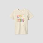 Kids' Short Sleeve 'create With Code' Graphic T-shirt - Cat & Jack Cream