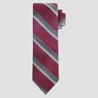Men's Striped Ceasar Tie - Goodfellow & Co Raspberry