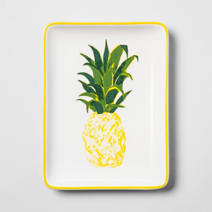 Rectangle Jewelry Storage Tray Pineapple - Opalhouse , Adult Unisex,
