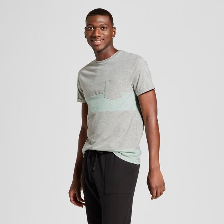 Men's Standard Fit Short Sleeve Color Block T-shirt - Goodfellow & Co