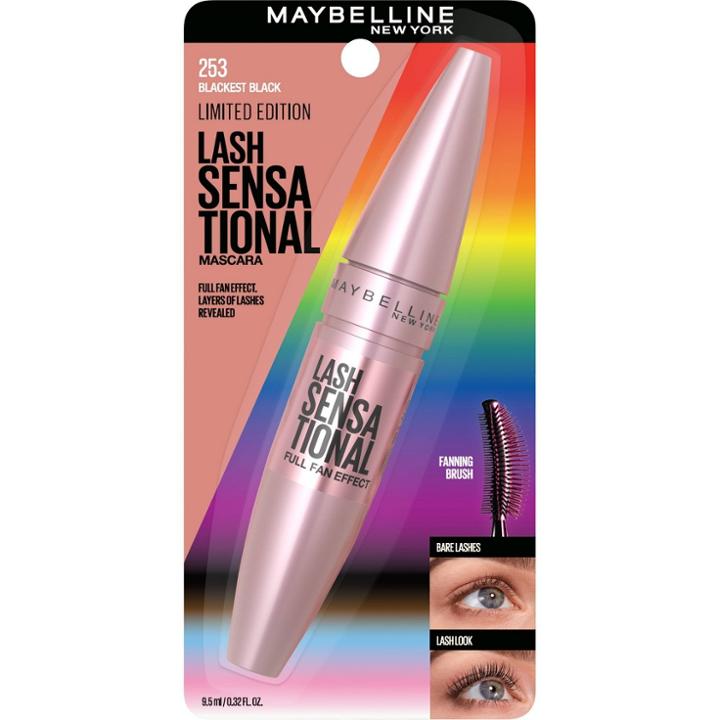 Maybelline Lash Sensational Limited Edition Pride Washable Mascara - Blackest Black