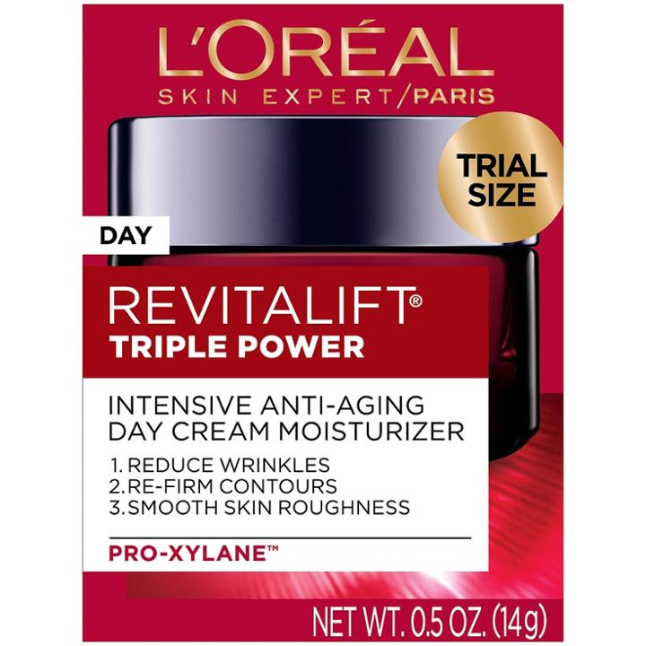 Unscented L'oreal Paris Revitalift Triple Power Day Cream Moisturizer Trial/travel