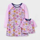 Toddler Girls' Floral Nightgown - Cat & Jack Purple