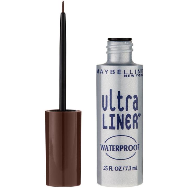 Maybelline Ultra Liner Waterproof Liquid Eye Liner 02 Dark Brown 0.25 Fl Oz,