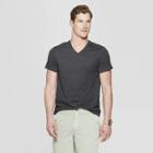 Men's Regular Fit Short Sleeve Lyndale V-neck T-shirt - Goodfellow & Co Railroad Gray