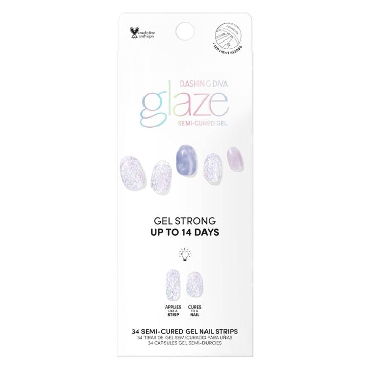 Dashing Diva Glaze Gel Color Nail Art Strips - Night