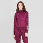 Umbro Women's Track Jacket - Purple Beet/gray