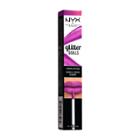 Nyx Professional Makeup Glitter Goals Liquid Lipstick X Infinity - 0.1 Fl Oz, Purple