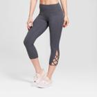 Women's Freedom High-waisted Lattice Capri Leggings - C9 Champion Dark Gray