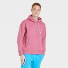 Men's Cotton Fleece Hooded Sweatshirt - All In Motion Ruby