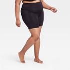 Women's Plus Size Sculpted High-rise Bike Shorts 7 - All In Motion Black 1x, Women's,