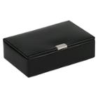 Men's Wolf 8 Compartment Cufflink Box - Black, Adult Unisex,