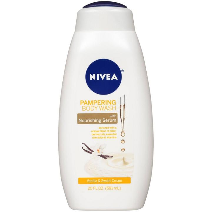 Nivea Vanilla And Sweet Cream Pampering Body Wash For Dry Skin
