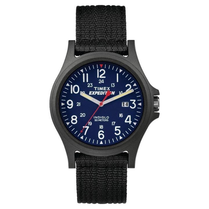 Men's Timex Expedition Acadia Watch With Fabric Strap And Resin Case - Black Tw49999009j