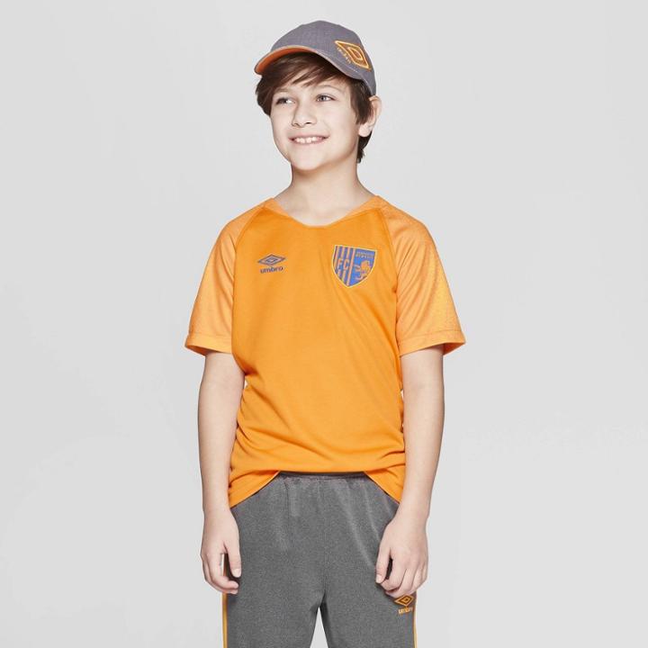 Umbro Boys' Soccer Jersey - Flame Orange