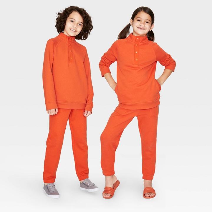 Kids' Pullover Sweatshirt - Cat & Jack Orange