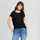 Women's Crewneck Short Sleeve T-shirt - Universal Thread Black