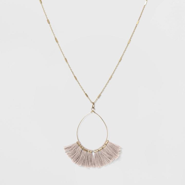 Wire Fan Tassel Necklace - Universal Thread