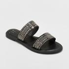 Target Women's Kersha Embellished Slide Sandals - A New Day Black