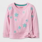 Toddler Girls' Star Sweatshirt - Cat & Jack Woodrose Pink