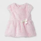 Baby Girls' Faux Fur Dress - Cat & Jack Pink Nb
