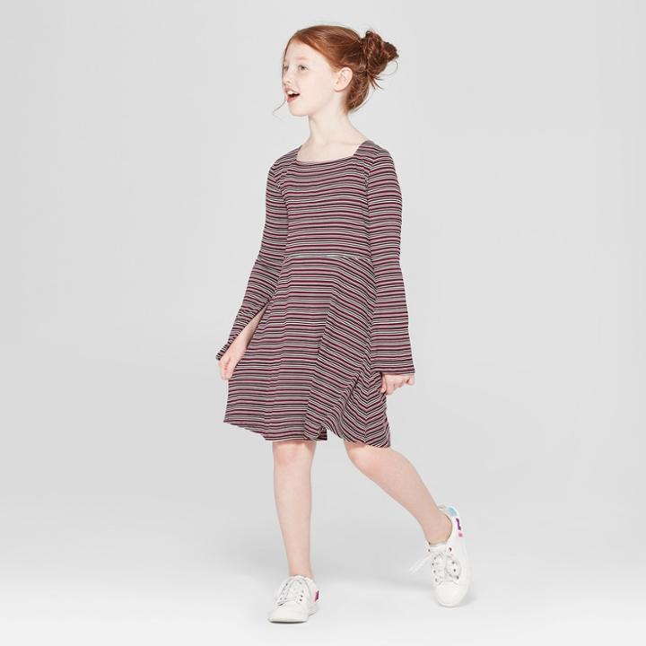 Girls' Square Neck Knit Dress - Art Class Xl,