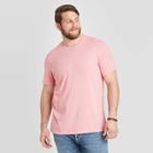 Men's Tall Short Sleeve Novelty Crew Neck T-shirt- Goodfellow & Co Pink