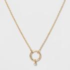 Small Circle Pendent Necklace - A New Day Gold