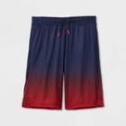 Boys' Geometric Ombre Performance Shorts - All In Motion Navy Xs, Boy's, Blue