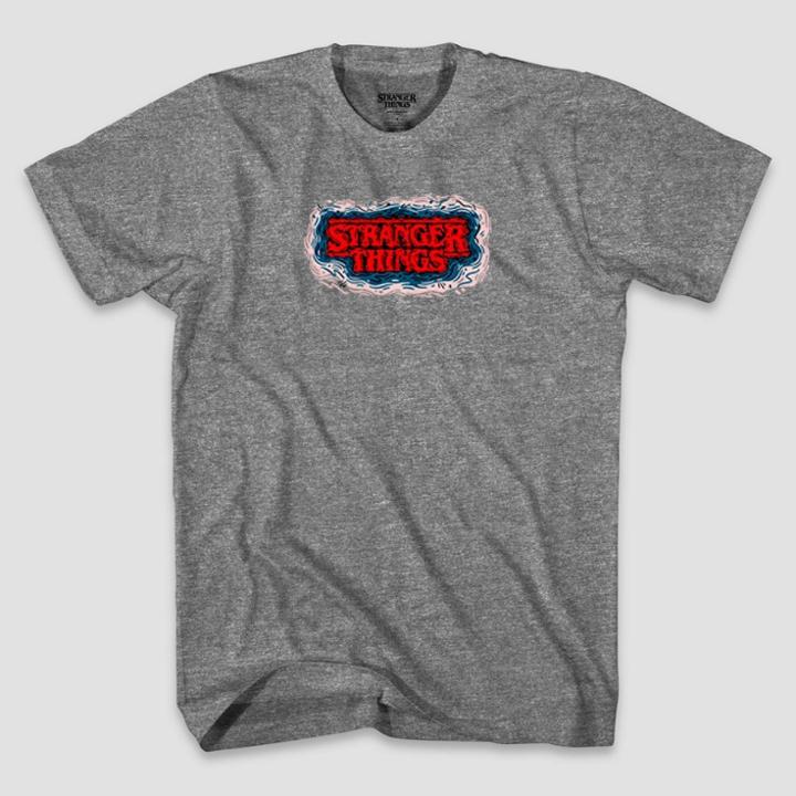 Men's Stranger Things Monique Aimee Short Sleeve Graphic T-shirt - Heather Gray