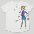 Girls' Trollhunters 'be Your Own Hero' Graphic Short Sleeve T-shirt - Ivory