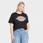 Women's Dickies Logo Plus Size Cropped Short Sleeve Graphic T-shirt - Black