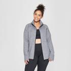 Women's Plus Size Full Zip Track Jacket - C9 Champion Black Heather