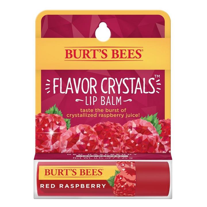 Burt's Bees Flavor Crystals Lip Balm - Red Raspberry - .15oz
