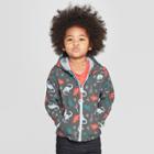 Toddler Boys' Dinosaur Softshell Jacket - Cat & Jack Charcoal