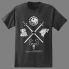 Men's Game Of Thrones Short Sleeve Sword Graphic T-shirt - Black