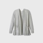 Women's Plus Size Open Neck Lightweight Cardigan - Ava & Viv Heather Gray X
