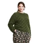 Women's Plus Size Crewneck Pullover Sweater - Rachel Comey X Target Green