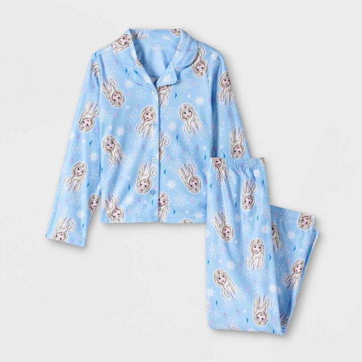 Girls' Frozen 2pc Coat Pajama