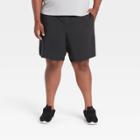 Men's Big &tall 9 Lined Run Shorts - All In Motion Black